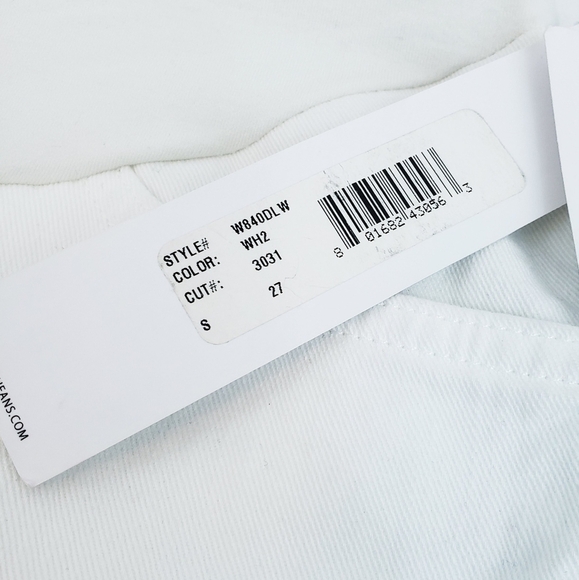 NWT Hudson Jeans Maternity Cargo Denim Skirt Off White Stretchy 27 - Picture 9 of 14